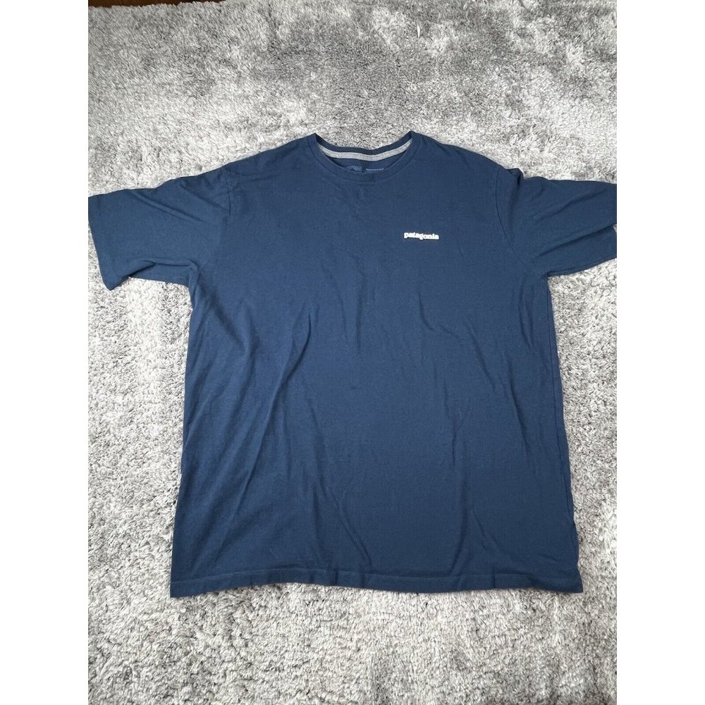 Patagonia Shirt Mens XL  Blue Worn Wear Responsibili-Tee